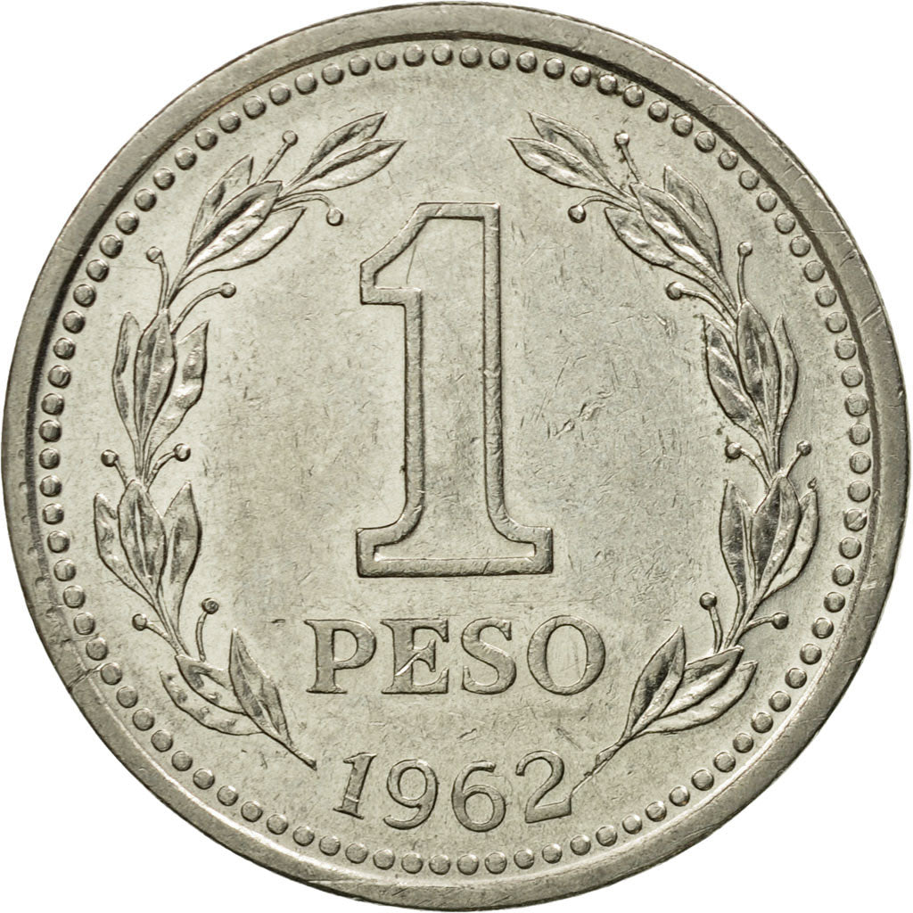 Monnaie, Argentine, Peso, 1962, TB+, Nickel Clad Steel, KM:57