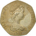 Moneda, Isla de Man, Elizabeth II, 50 Pence, 1981, BC+, Cobre - níquel, KM:84