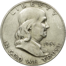 Moneta, Stati Uniti, Franklin Half Dollar, Half Dollar, 1953, U.S. Mint, Denver