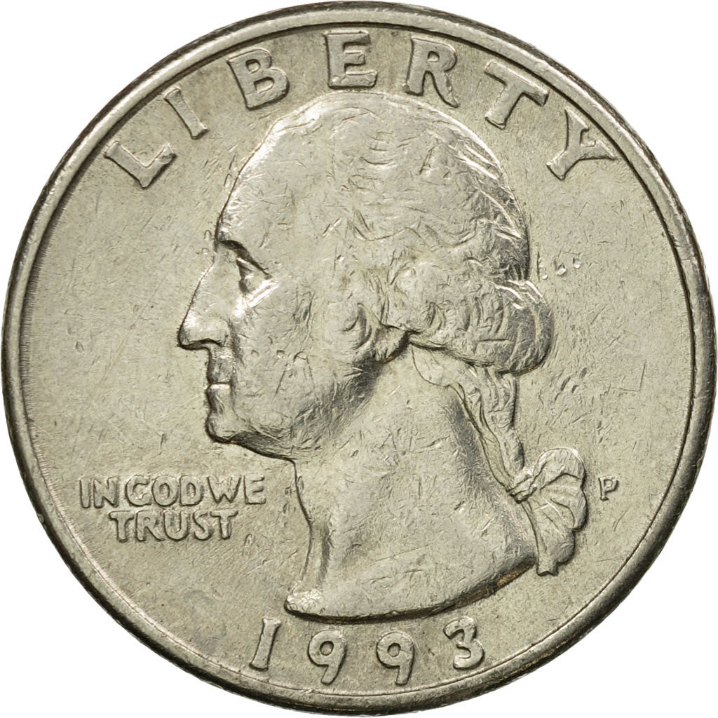 Münze, Vereinigte Staaten, Washington Quarter, Quarter, 1993, U.S. Mint