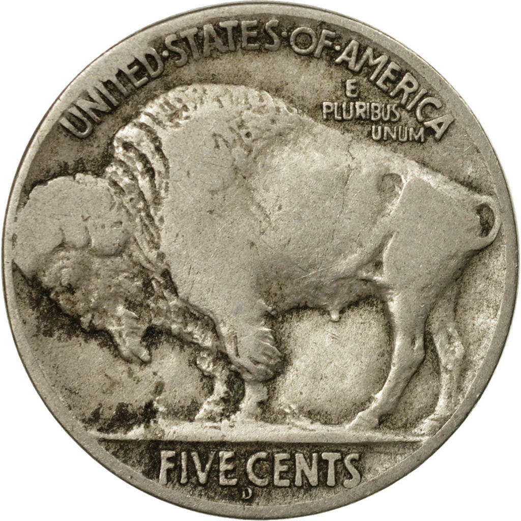Moneta, Stati Uniti, Buffalo Nickel, 5 Cents, 1915, U.S. Mint, Denver, MB