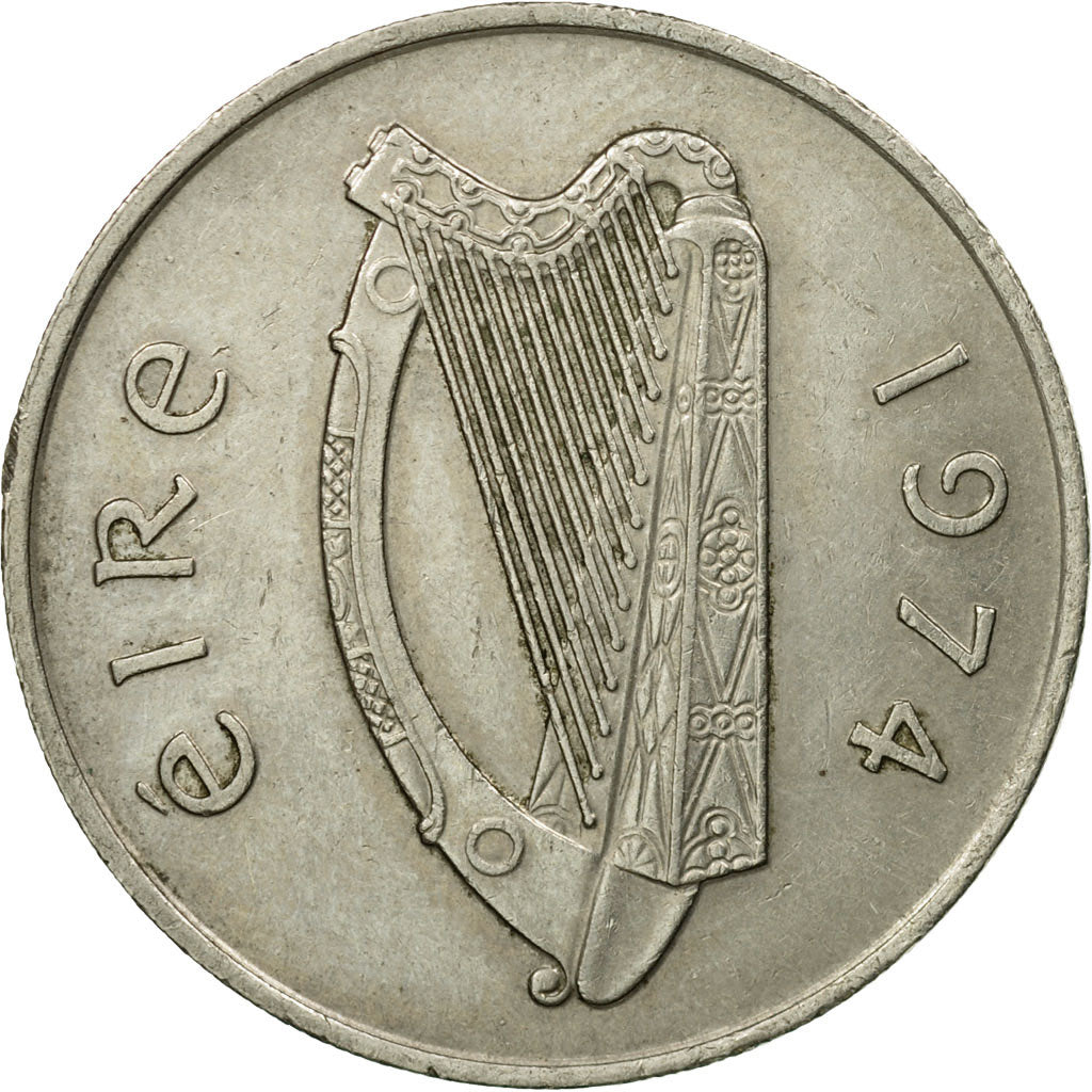 Monnaie, IRELAND REPUBLIC, 10 Pence, 1974, TB+, Copper-nickel, KM:23