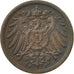 Monnaie, GERMANY - EMPIRE, Wilhelm II, 2 Pfennig, 1906, Stuttgart, TB+, Cuivre
