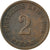 Coin, GERMANY - EMPIRE, Wilhelm II, 2 Pfennig, 1906, Stuttgart, VF(30-35)