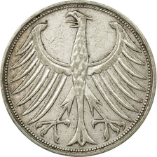 Moneta, GERMANIA - REPUBBLICA FEDERALE, 5 Mark, 1951, Karlsruhe, MB, Argento