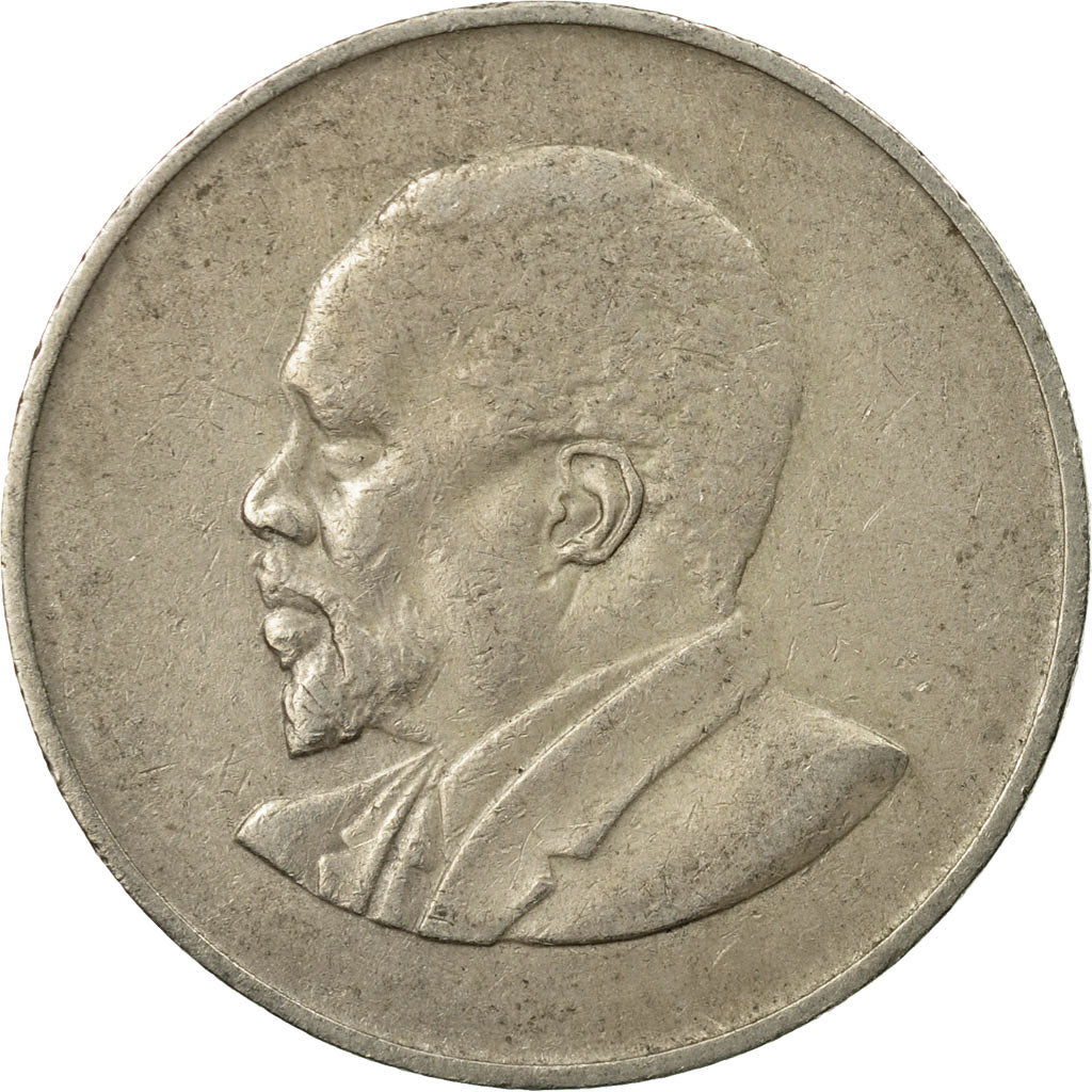 Coin, Kenya, Shilling, 1966, VF(30-35), Copper-nickel, KM:5