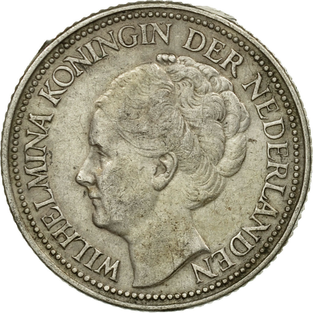 Coin, Netherlands, Wilhelmina I, 25 Cents, 1940, VF(30-35), Silver, KM:164