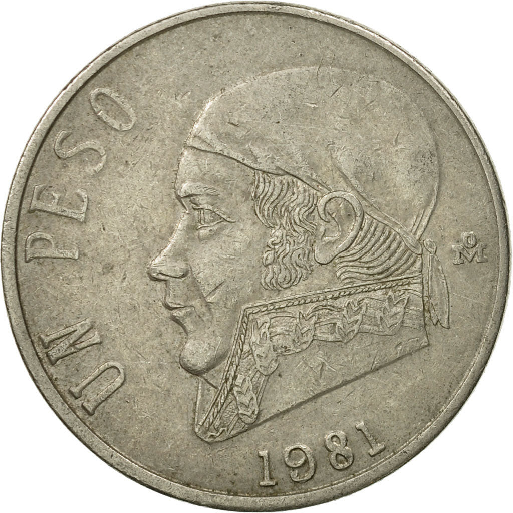 Münze, Mexiko, Peso, 1981, Mexico City, S, Copper-nickel, KM:460