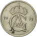 Moneta, Szwecja, Gustaf VI, 50 Öre, 1971, VF(30-35), Miedź-Nikiel, KM:837