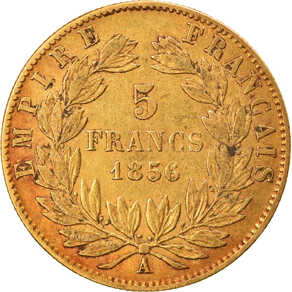 Monnaie, France, Napoleon III, Napoléon III, 5 Francs, 1856, Paris, TB+, Or