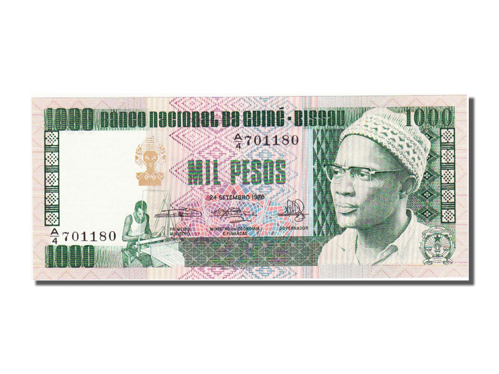 Banknote, Guinea-Bissau, 1000 Pesos, 1978, 1978-09-24, UNC(65-70)