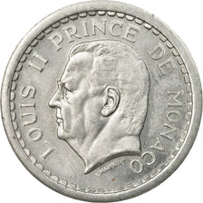 Monnaie, Monaco, Louis II, 2 Francs, Undated (1943), TTB, Aluminium