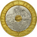 Moneta, Francia, Mont Saint Michel, 20 Francs, 1993, Paris, BB, Tri-metallico