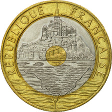 Münze, Frankreich, Mont Saint Michel, 20 Francs, 1993, Paris, SS, Tri-Metallic