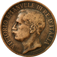 Munten, Italië, Vittorio Emanuele III, 10 Centesimi, 1911, Rome, FR+, Bronze