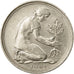 Coin, GERMANY - FEDERAL REPUBLIC, 50 Pfennig, 1991, Karlsruhe, EF(40-45)
