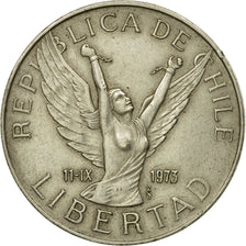 Münze, Chile, 10 Pesos, 1977, SS, Copper-nickel, KM:210