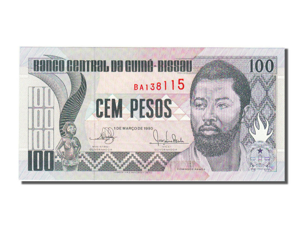 Guinée Bissau, 100 Pesos, 1990