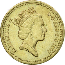 Monnaie, Grande-Bretagne, Elizabeth II, Pound, 1997, TTB, Nickel-brass, KM:975