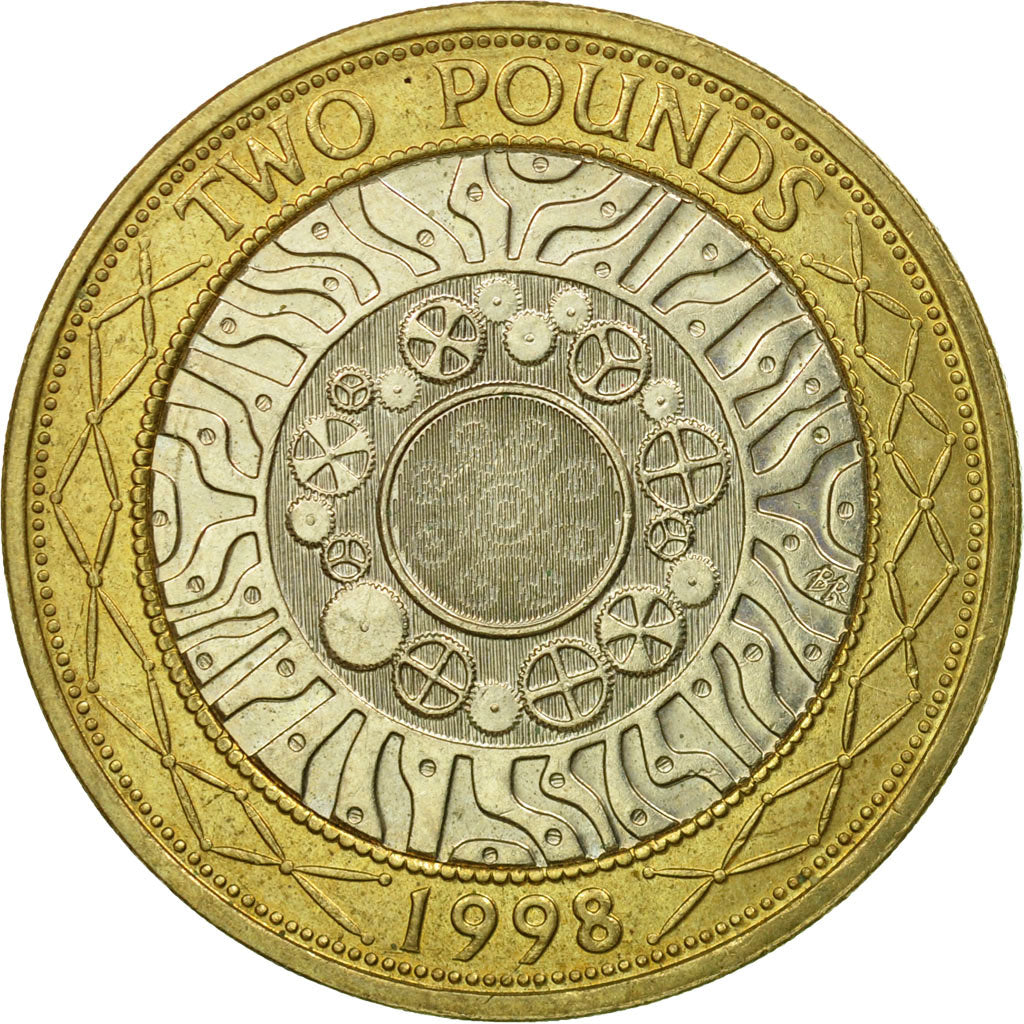 Moneta, Gran Bretagna, Elizabeth II, 2 Pounds, 1998, BB, Bi-metallico, KM:994
