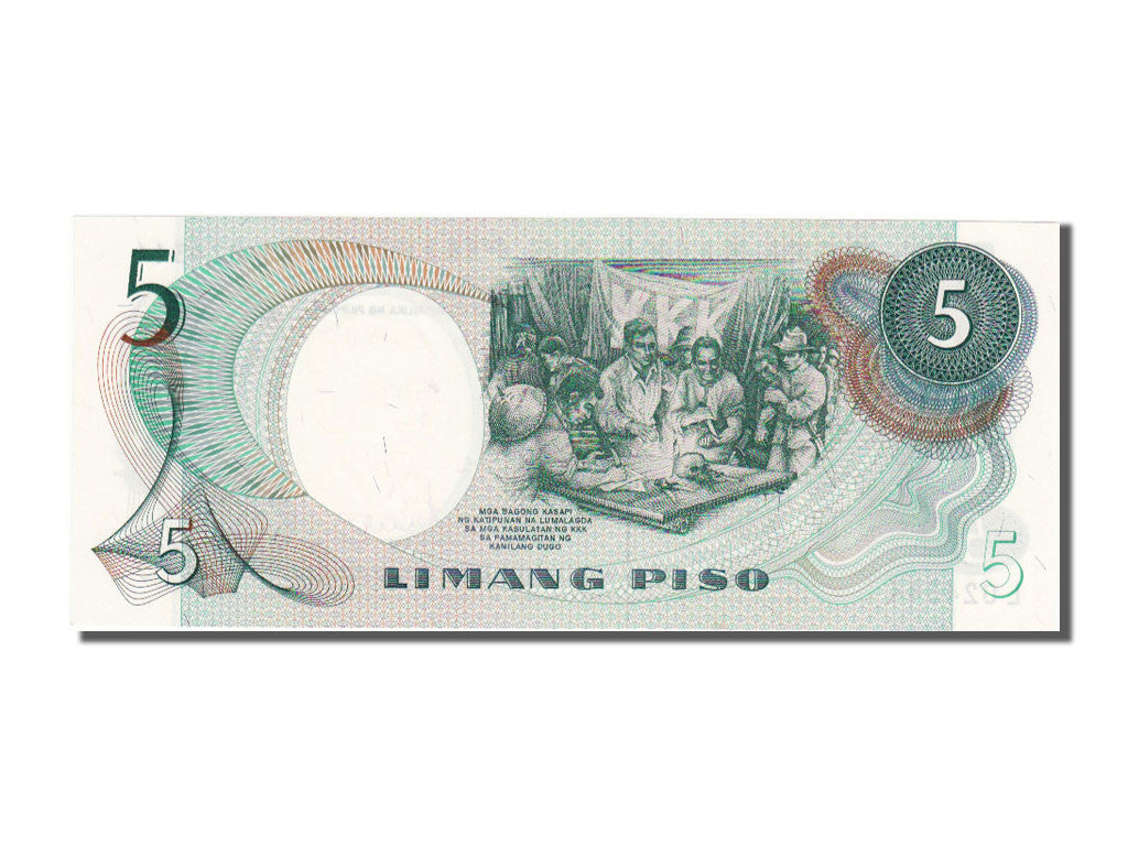 Philippines, 5 Piso, 1969, KM #143b, UNC(65-70), L024344