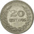 Moneda, Colombia, 20 Centavos, 1975, MBC, Níquel recubierto de acero, KM:246.1