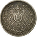 Munten, DUITSLAND - KEIZERRIJK, 1/2 Mark, 1907, Stuttgart, ZF, Zilver, KM:17