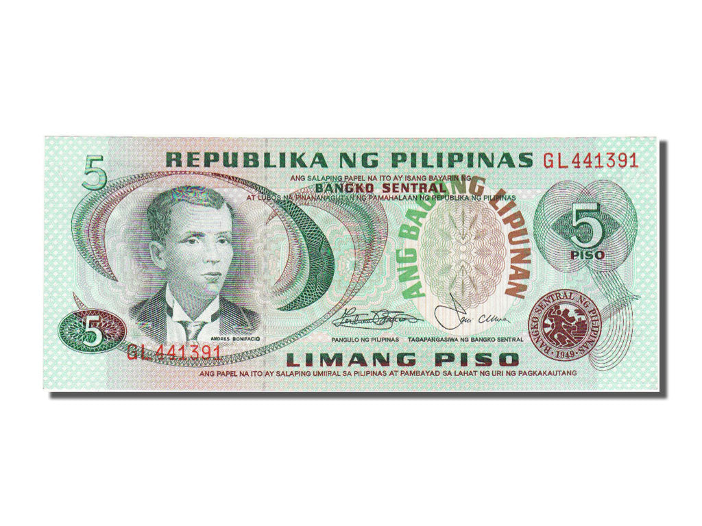 Philippines, 5 Piso, 1978, UNC(65-70), GL441391