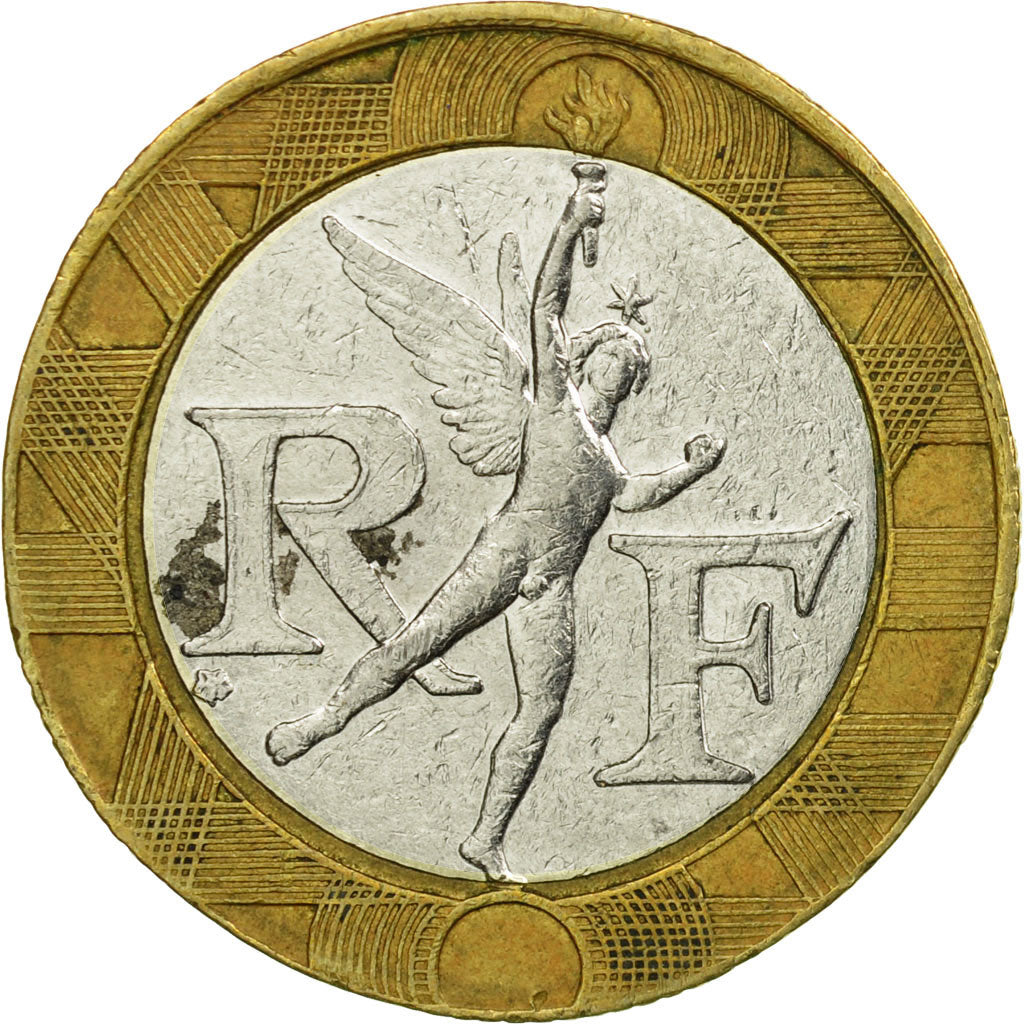 Coin, France, Génie, 10 Francs, 1992, Paris, VF(30-35), Bi-Metallic, KM:964.1