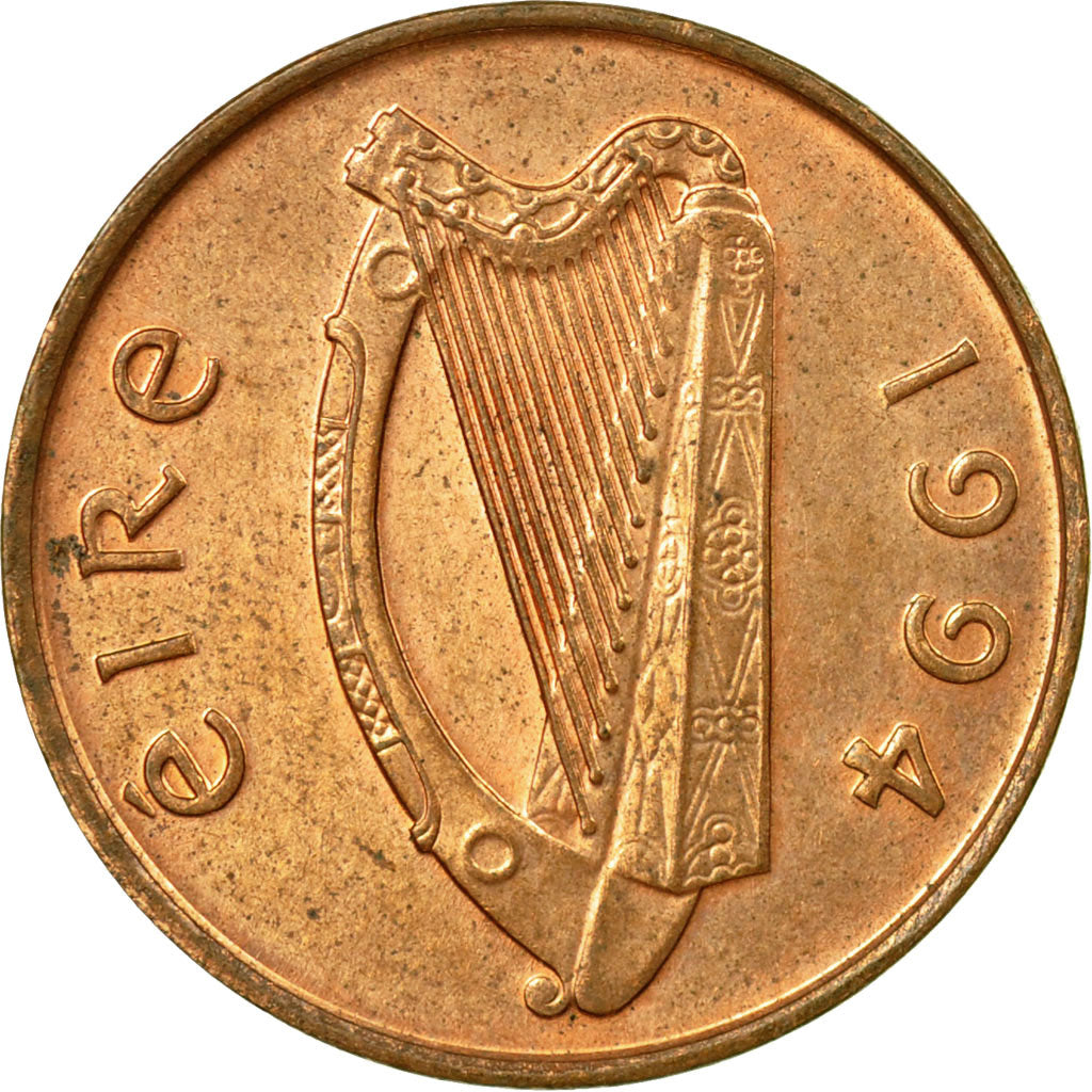 Münze, IRELAND REPUBLIC, Penny, 1994, S+, Copper Plated Steel, KM:20a