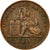 Moneta, Belgia, Leopold II, 2 Centimes, 1909, VF(30-35), Miedź, KM:35.1