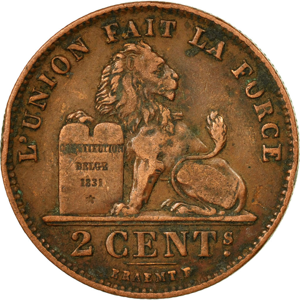 Coin, Belgium, Leopold II, 2 Centimes, 1905, VF(20-25), Copper, KM:35.1
