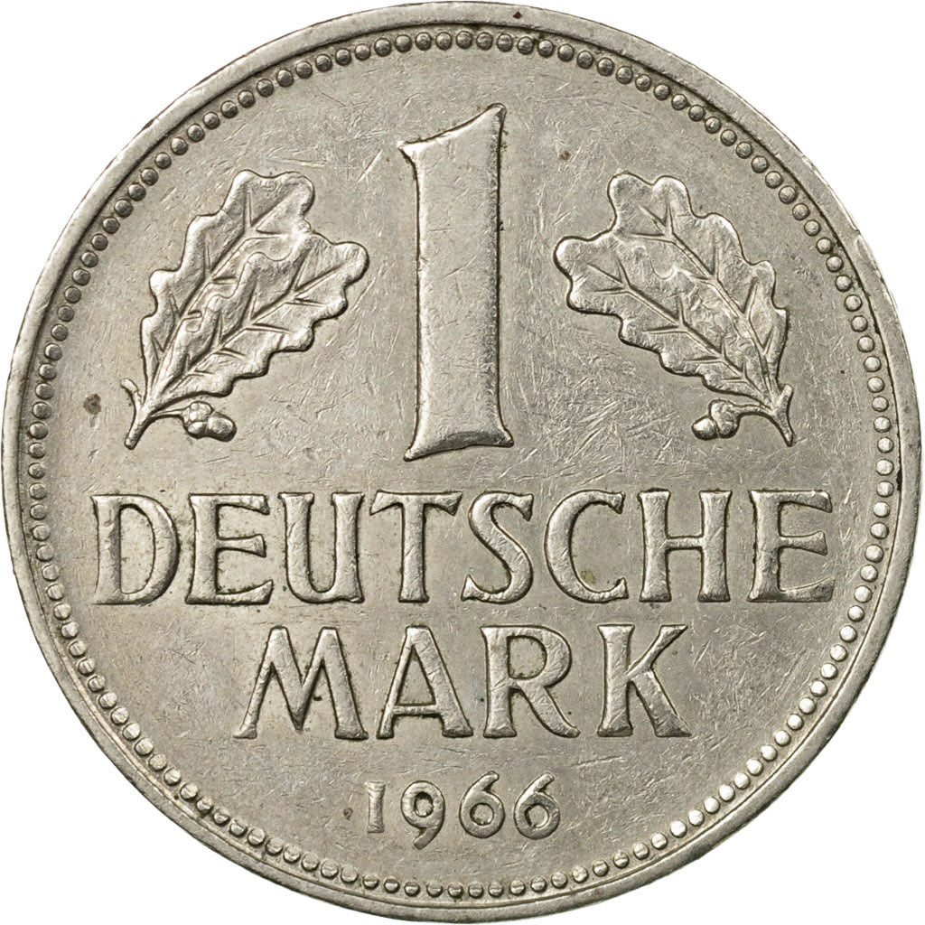 Coin, GERMANY - FEDERAL REPUBLIC, Mark, 1966, Hambourg, EF(40-45)