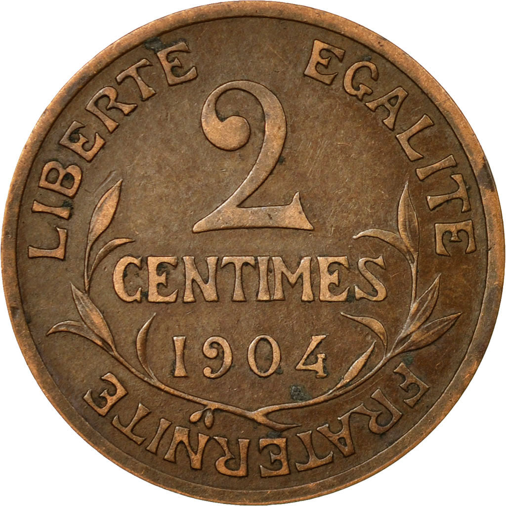 Coin, France, Dupuis, 2 Centimes, 1904, Paris, VF(30-35), Bronze, KM:841