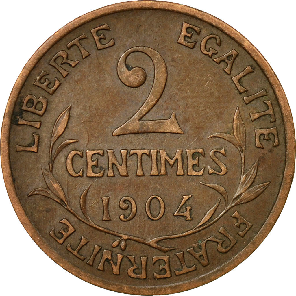 Monnaie, France, Dupuis, 2 Centimes, 1904, Paris, TB+, Bronze, Gadoury:107