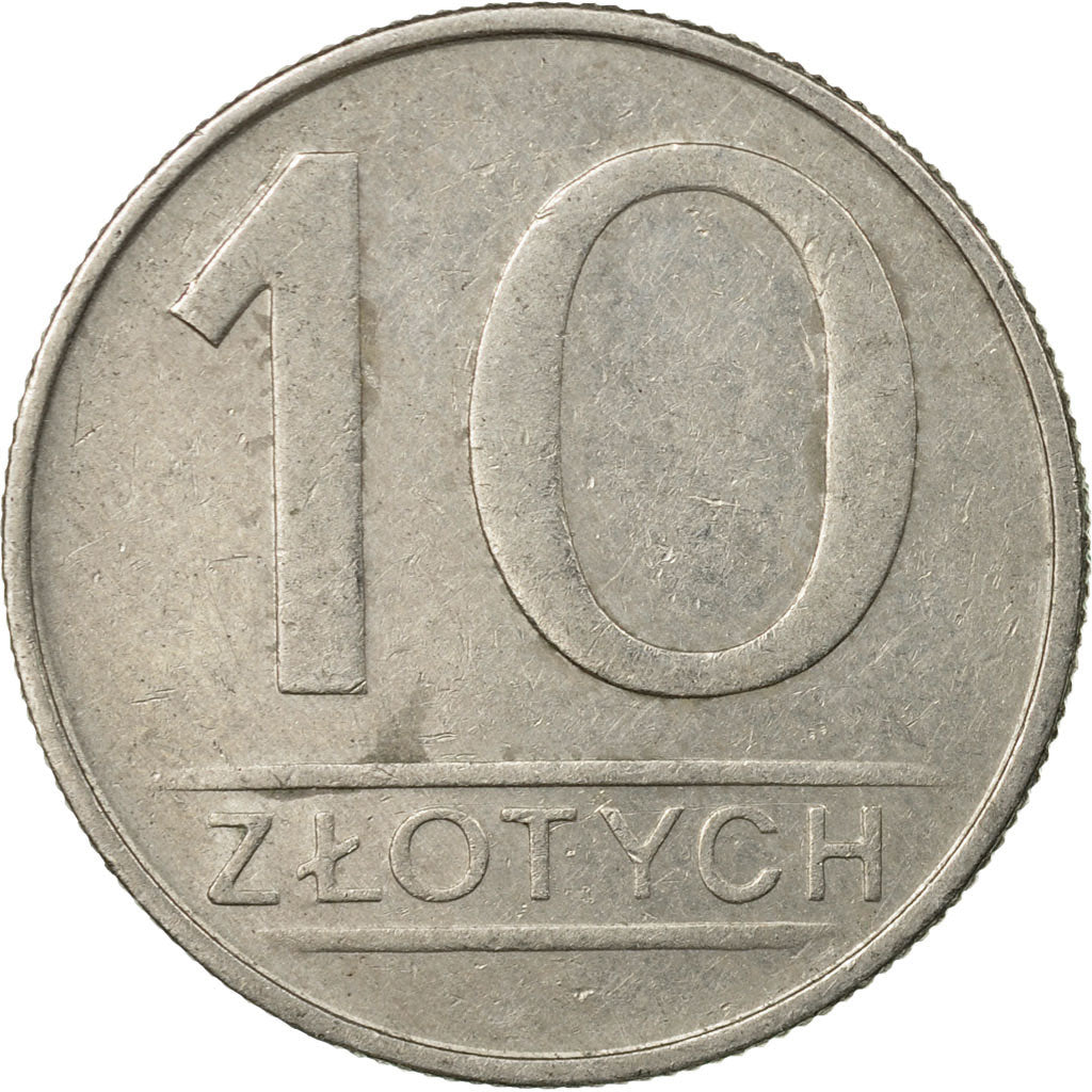 Coin, Poland, 10 Zlotych, 1984, Warsaw, VF(30-35), Copper-nickel, KM:152.1
