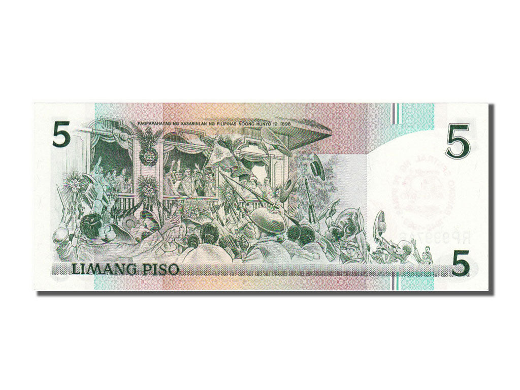 Philippines, 5 Piso, 1989, KM #177a, UNC(65-70), RP999716