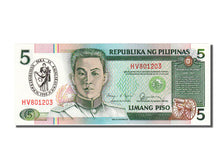 Philippines, 5 Piso, 1990, KM #178b, UNC(65-70), HV801203