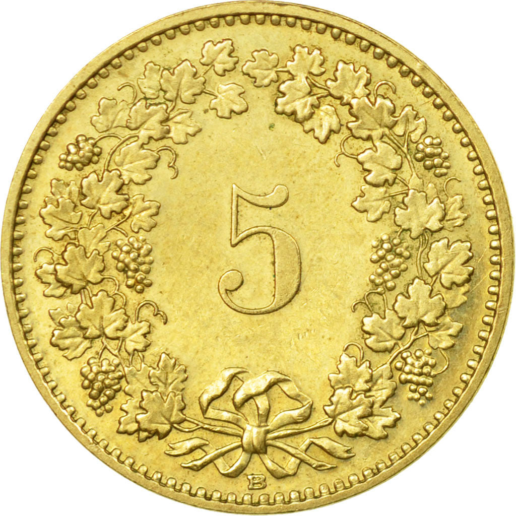 Coin, Switzerland, 5 Rappen, 1986, Bern, EF(40-45), Aluminum-Bronze, KM:26c