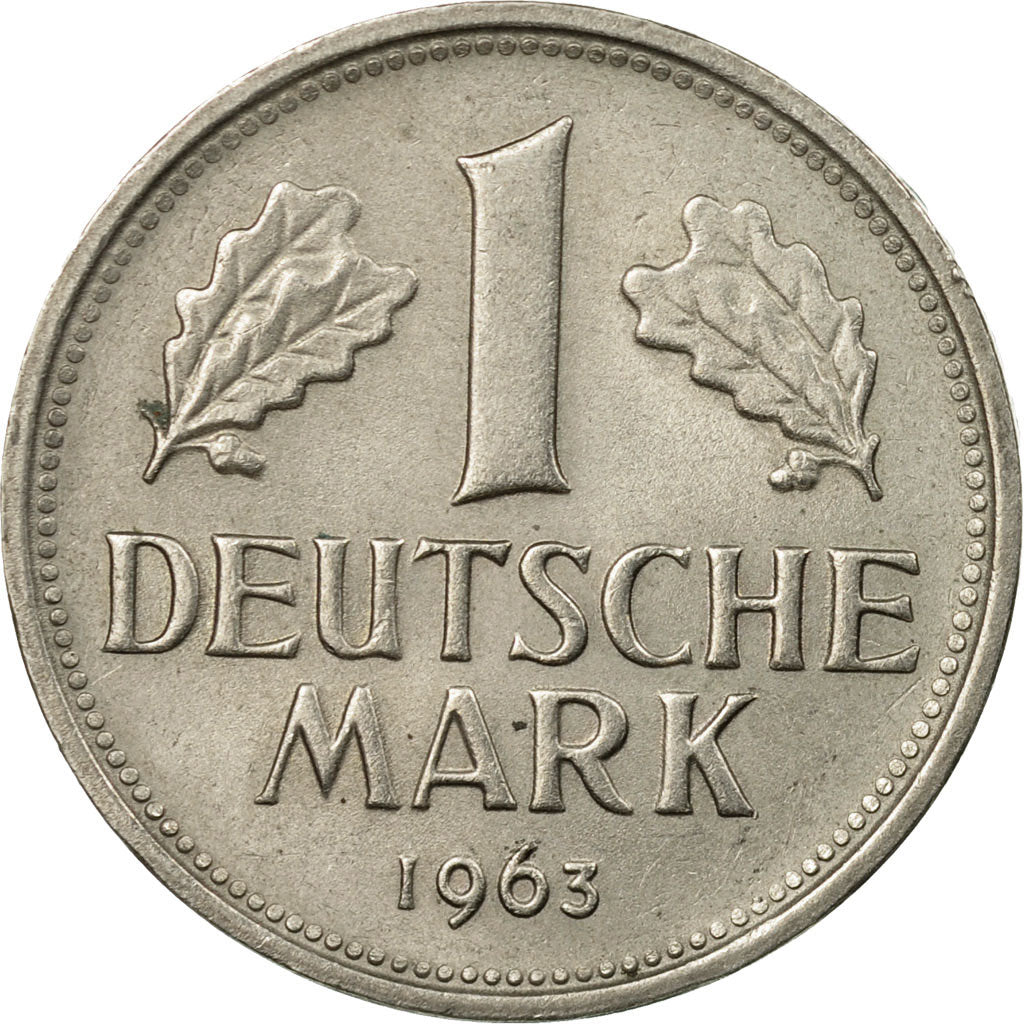 Moneta, GERMANIA - REPUBBLICA FEDERALE, Mark, 1963, Stuttgart, BB, Rame-nichel