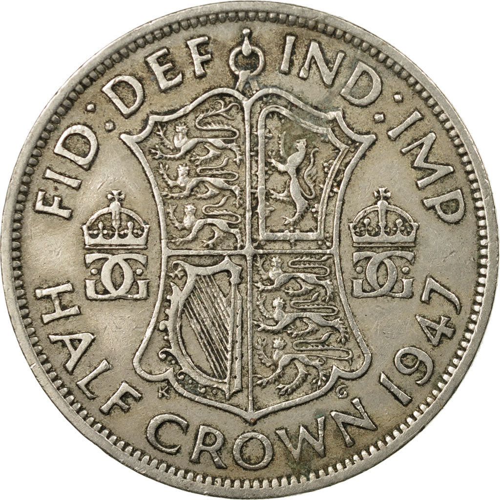 Coin, Great Britain, George VI, 1/2 Crown, 1948, EF(40-45), Copper-nickel