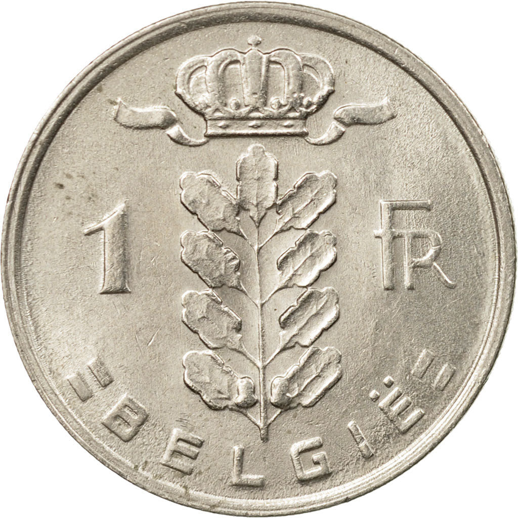 Münze, Belgien, Franc, 1980, S+, Copper-nickel, KM:143.1