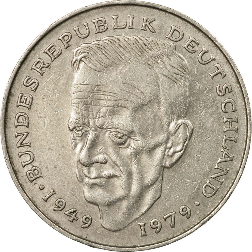 Coin, GERMANY - FEDERAL REPUBLIC, 2 Mark, 1979, Munich, EF(40-45), Copper-Nickel