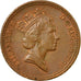 Moneda, Gran Bretaña, Elizabeth II, Penny, 1991, MBC, Bronce, KM:935