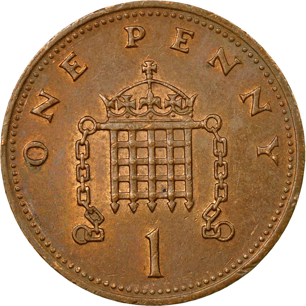 Moneda, Gran Bretaña, Elizabeth II, Penny, 1991, MBC, Bronce, KM:935