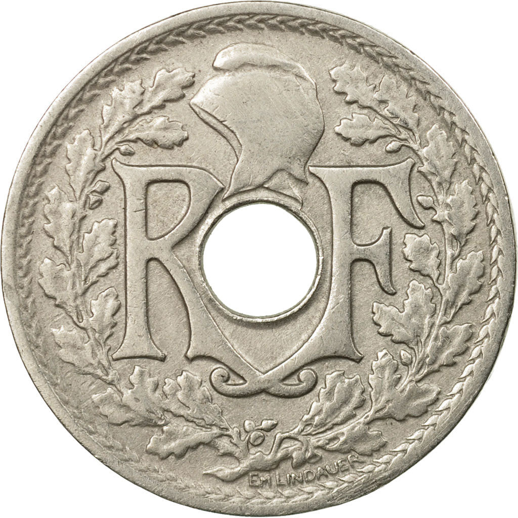 Monnaie, France, Lindauer, 25 Centimes, 1917, TTB, Copper-nickel, Gadoury:380