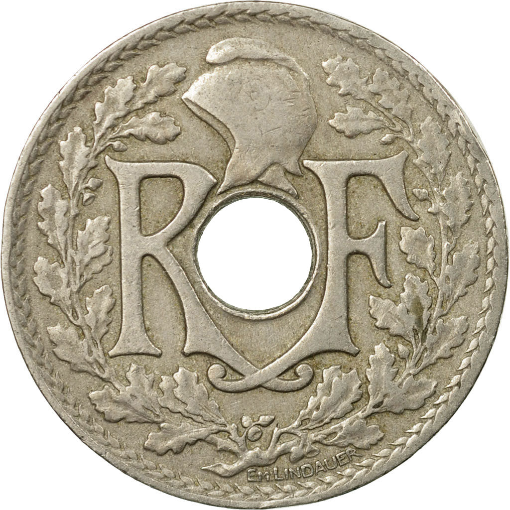 Monnaie, France, Lindauer, 25 Centimes, 1917, TTB, Copper-nickel, Gadoury:380