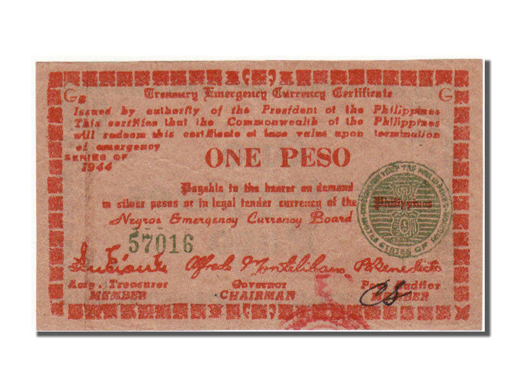 Philippines, 1 Peso, 1944, KM #S672, UNC(60-62), 57016