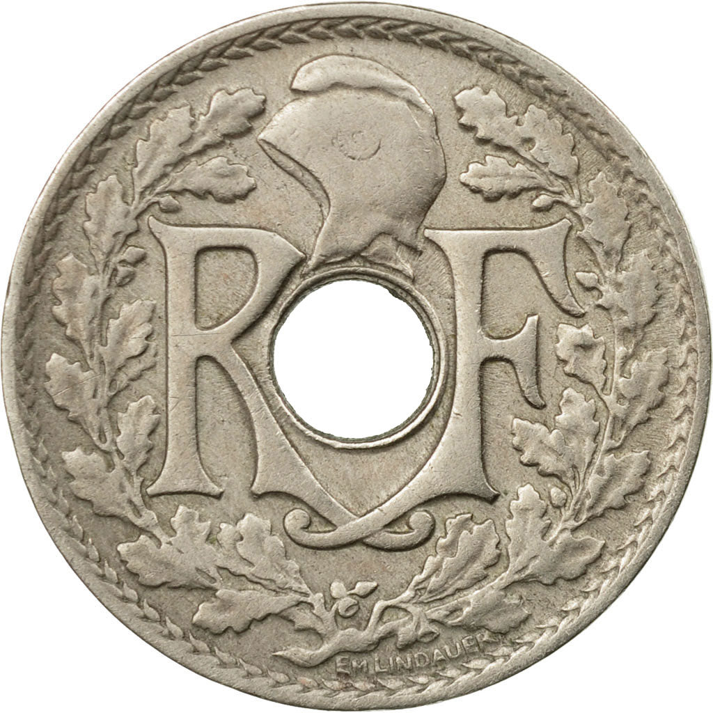 Munten, Frankrijk, Lindauer, 10 Centimes, 1918, Paris, ZF, Copper-nickel