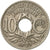 Moneda, Francia, Lindauer, 10 Centimes, 1923, Poissy, MBC, Cobre - níquel
